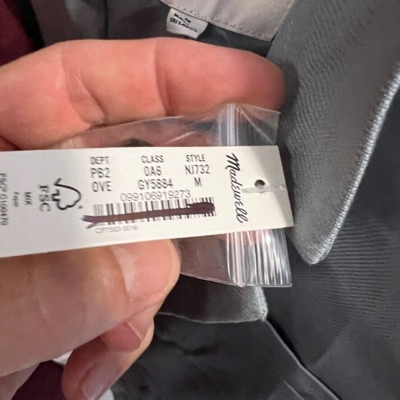 Madewell $178 The Larsen Blazer in Drapeweave Overcast Blue Size M NJ732 - Picture 6 of 7